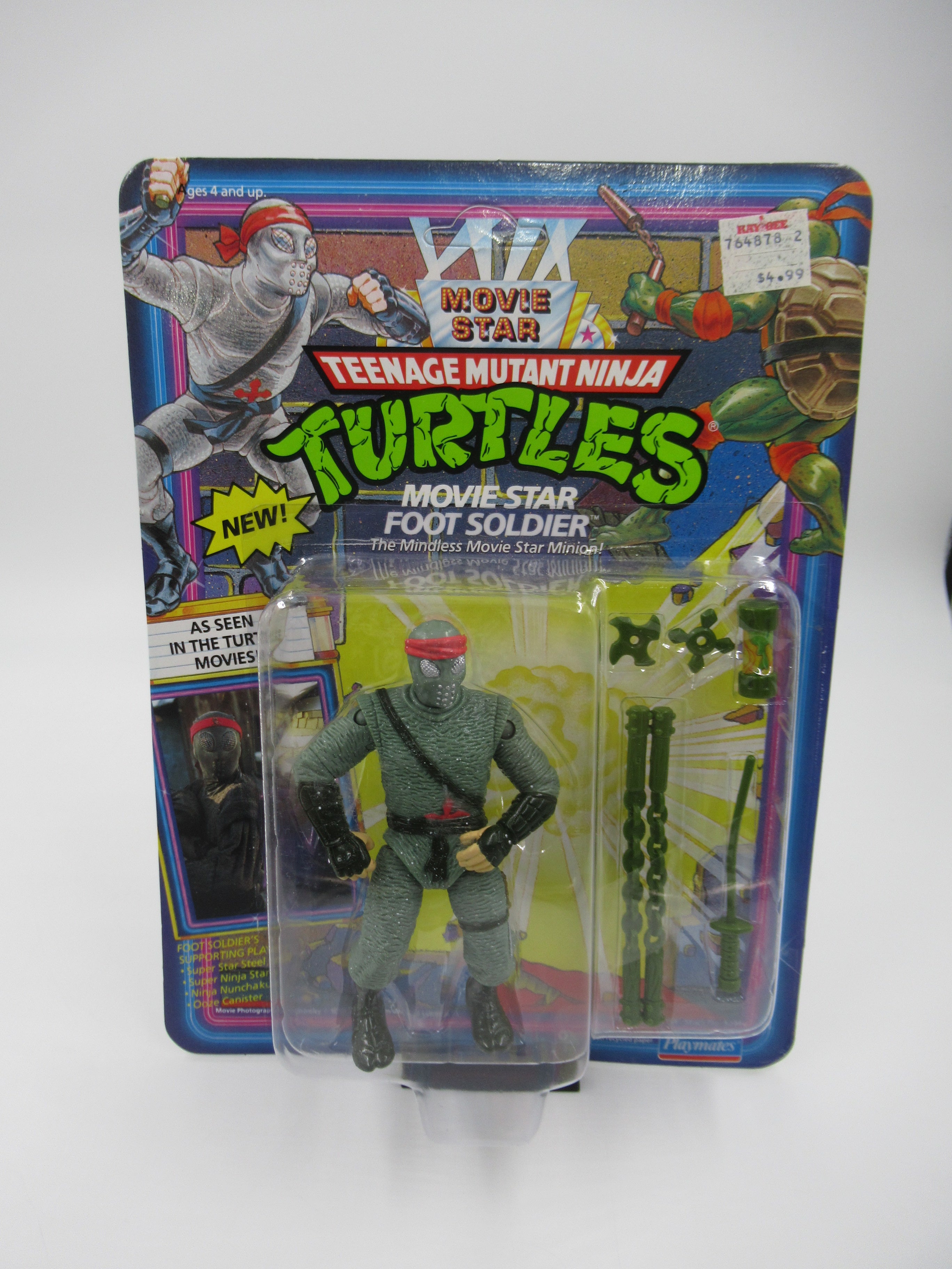 Teenage Mutant Ninja Turtles Movie Star Foot Soldier & Splinter Figures TMNTs (1991)